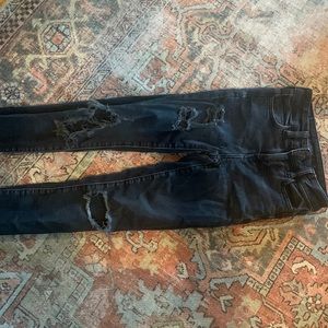 American Eagle black distressed jeans
